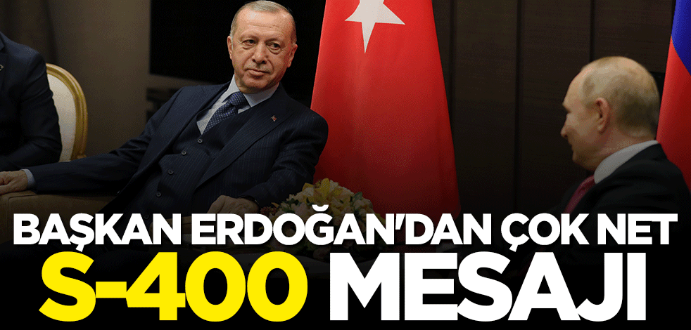 Başkan Erdoğan'dan çok net mesaj: Geri dönmeyiz