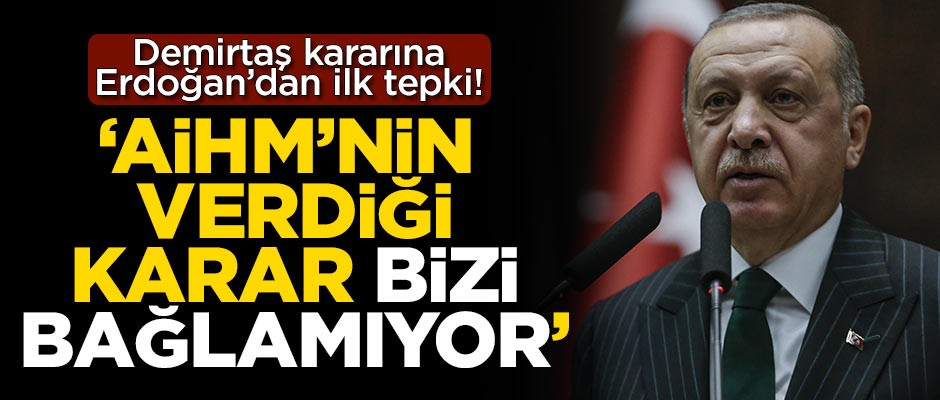 Başkan Erdoğan'dan Demirtaş açıklaması!