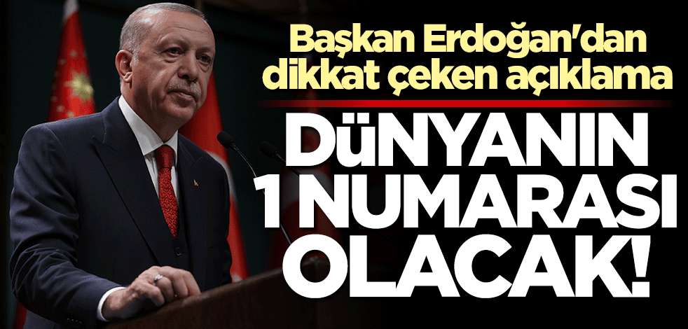 Başkan Erdoğan'dan dikkat çeken "MİUS" mesajı