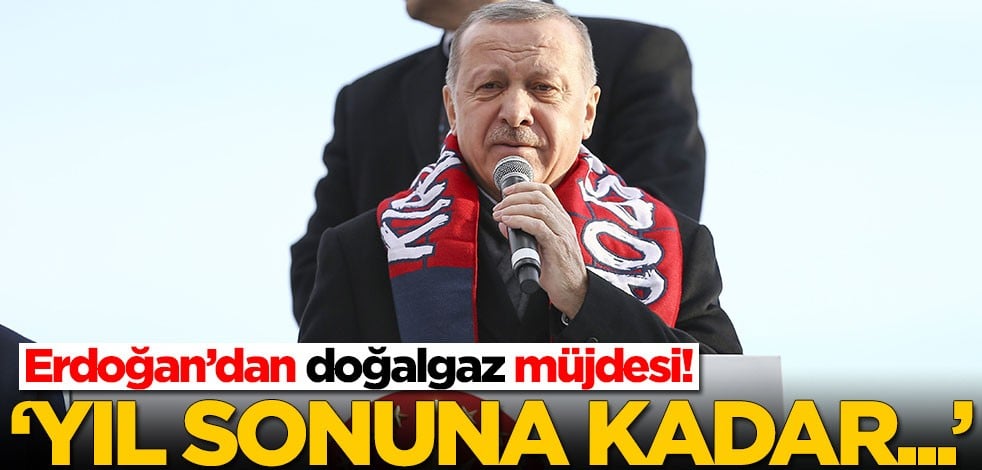 Başkan Erdoğan'dan doğalgaz müjdesi: Yıl sonuna kadar...