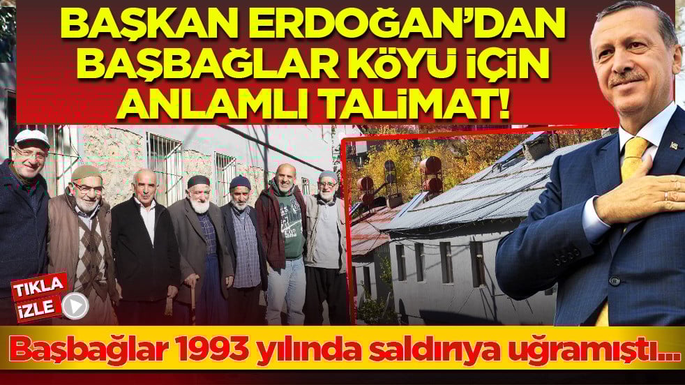 Başkan Erdoğan'dan Erzincan Başbağlar Köyü için anlamlı talimat! Tüm köy halkından büyük teşekkür...