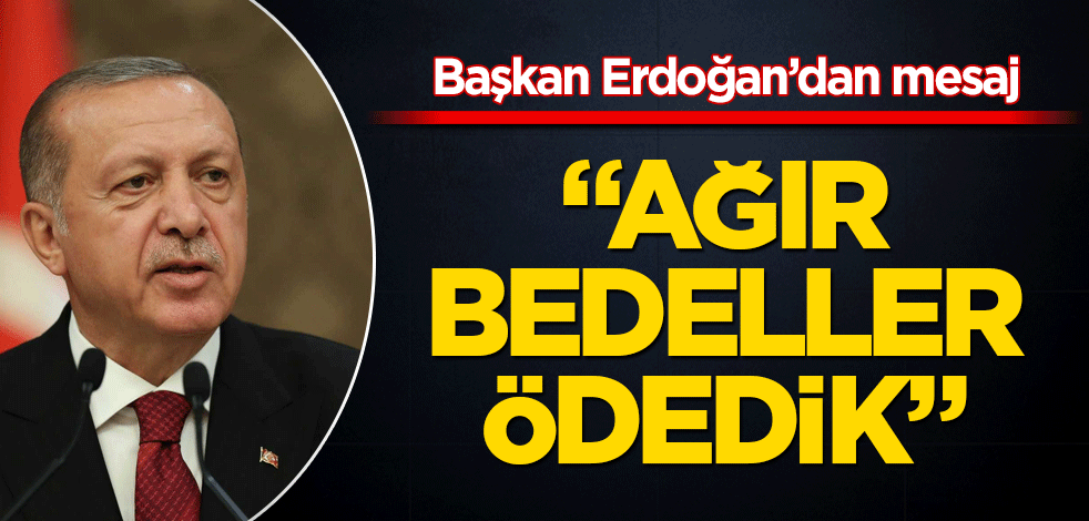 Başkan Erdoğan'dan Erzurum ve Hatay mesajı