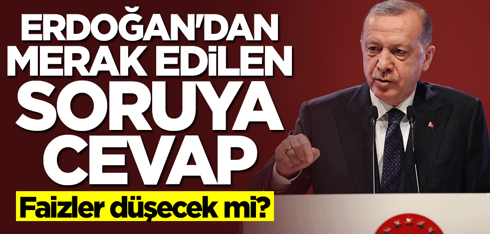 Başkan Erdoğan'dan faiz ve döviz açıklaması