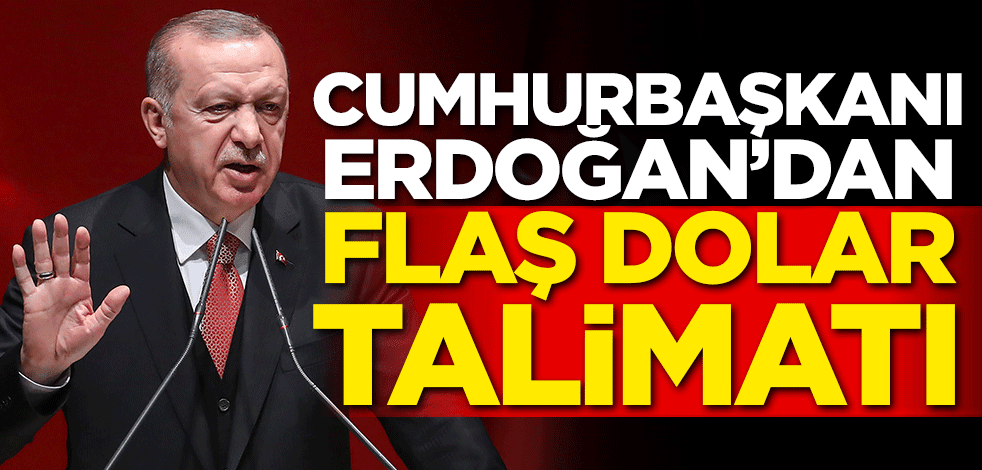 Başkan Erdoğan'dan flaş dolar talimatı!