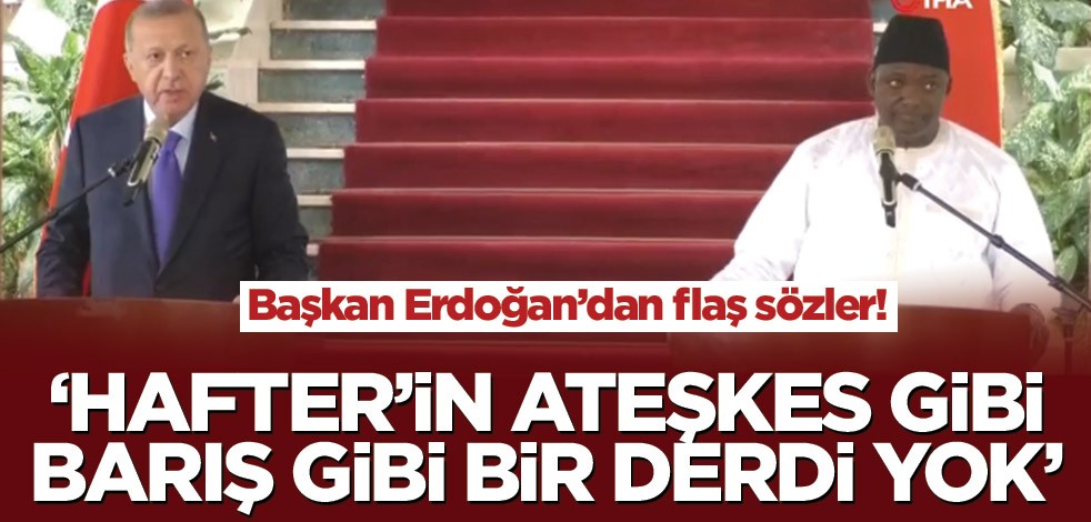 Başkan Erdoğan'dan flaş sözler!