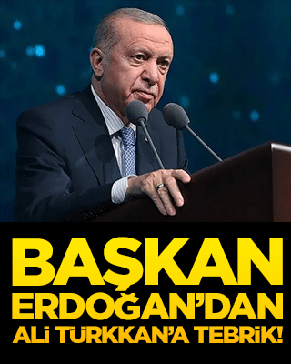 Başkan Erdoğan’dan Ali Türkkan’a tebrik!