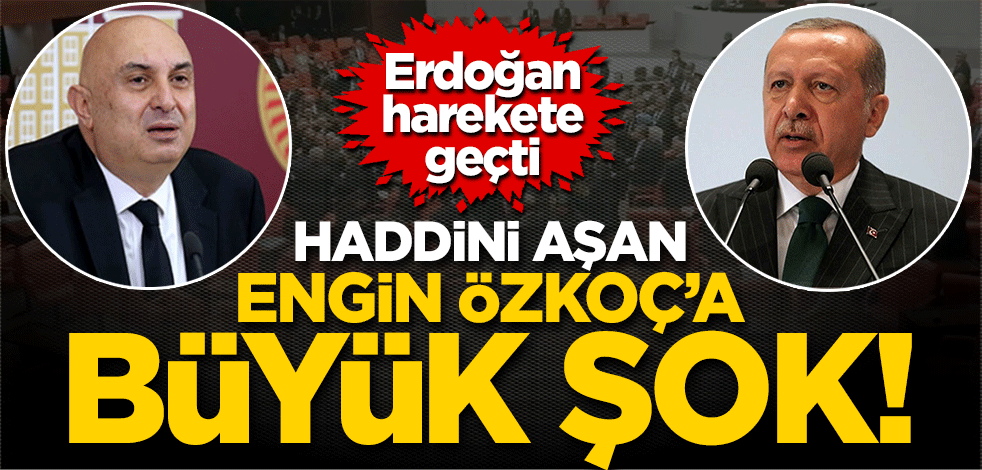 Başkan Erdoğan'dan haddini aşan Engin Özkoç'a 1 Milyon TL'lik tazminat davası!