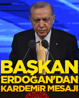 Başkan Erdoğan'dan KARDEMİR mesajı