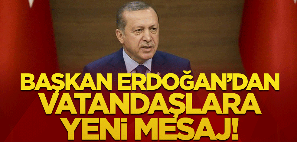 Başkan Erdoğan'dan koronavirüse karşı vatandaşlara yeni sesli mesaj