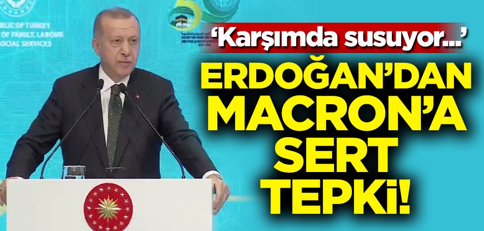 Başkan Erdoğan'dan Macron'a sert tepki