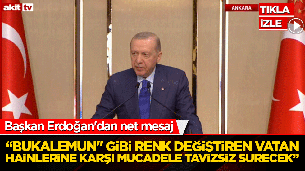 Başkan Erdoğan'dan net mesaj! 