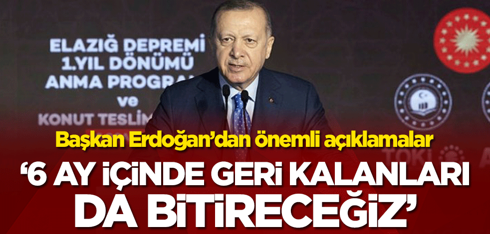 Başkan Erdoğan'dan önemli açıklamalar