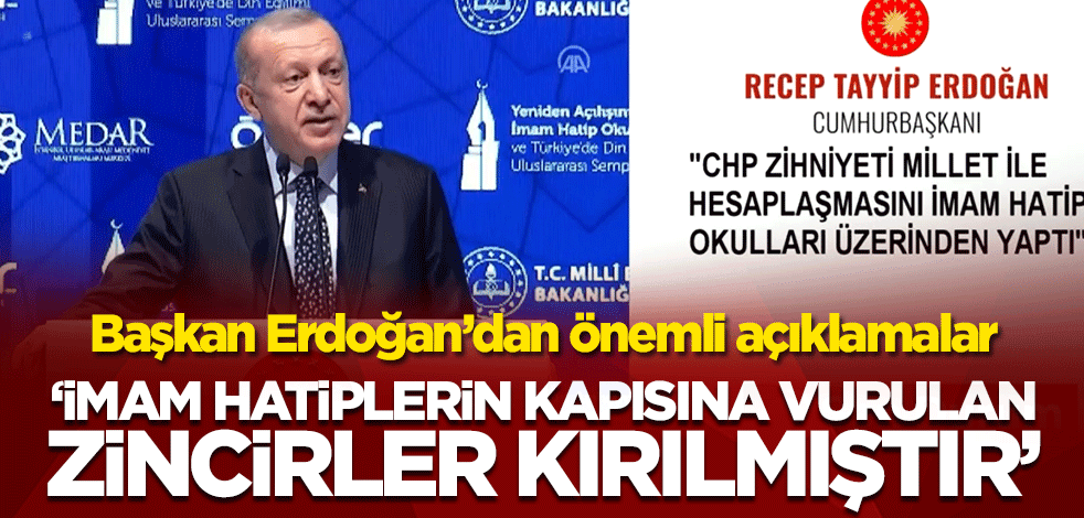 Başkan Erdoğan'dan önemli açıklamalar