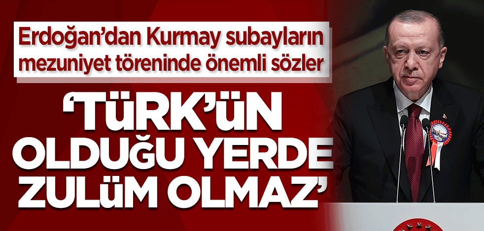 Başkan Erdoğan'dan önemli açıklamalar! Milli Savunma Üniversitesi mezuniyet töreni