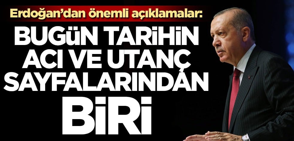 Başkan Erdoğan'dan Srebrenista soykırımı açıklaması