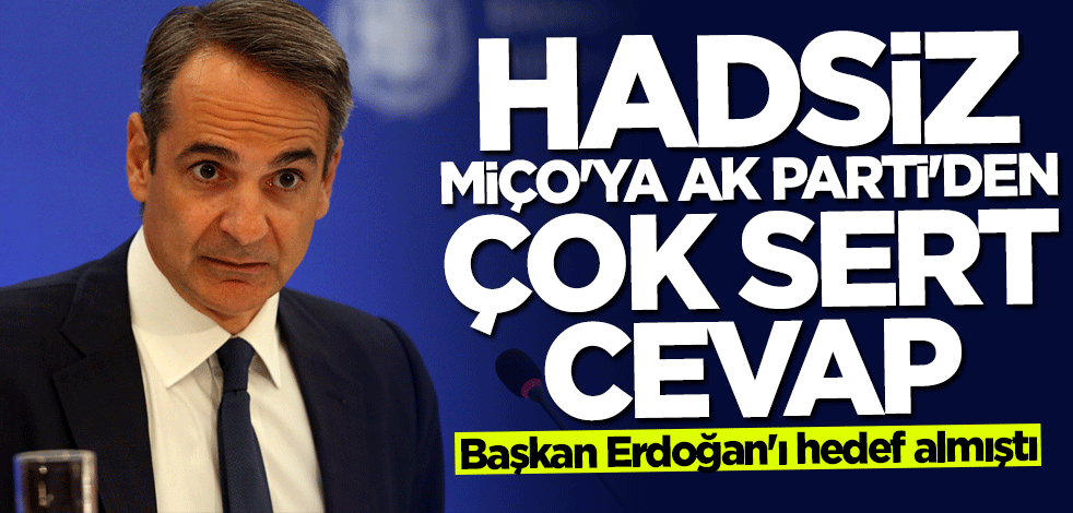 Başkan Erdoğan'ı hedef almıştı... Hadsiz Miço'ya AK Parti'den sert cevap