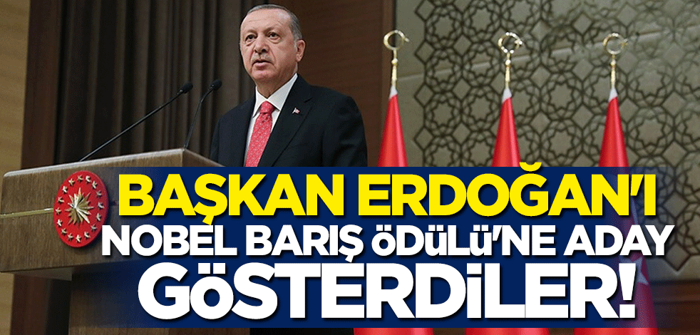 Başkan Erdoğan'ı Nobel Barış Ödülü'ne aday gösterdiler