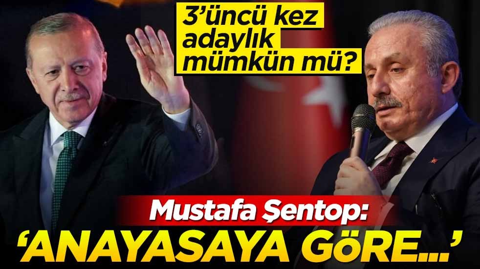 Başkan Erdoğan'ın adaylığıyla ilgili gündem olan yorum! Şentop: Şu anki anayasaya göre...