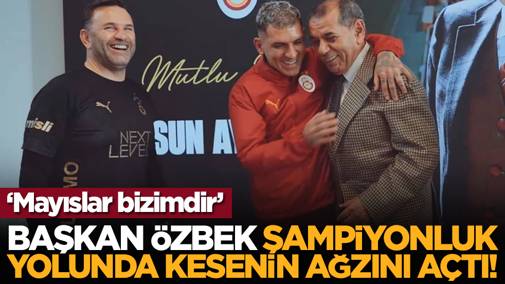 Başkan Özbek şampiyonluk yolunda kesenin ağzını açtı!