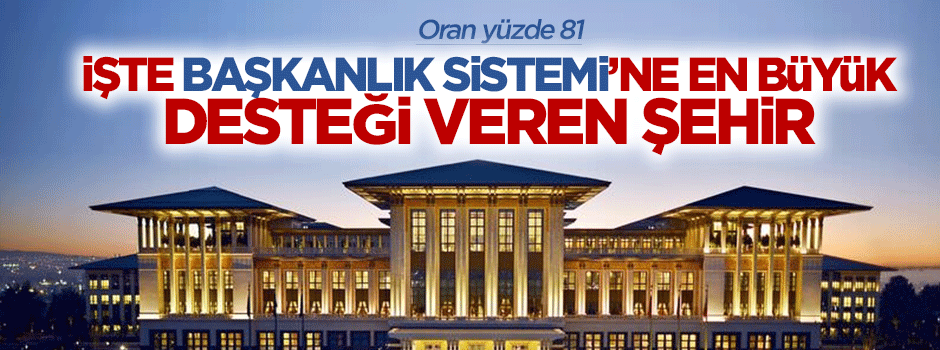 Başkanlık sistemine en büyük destek Konya'dan geldi