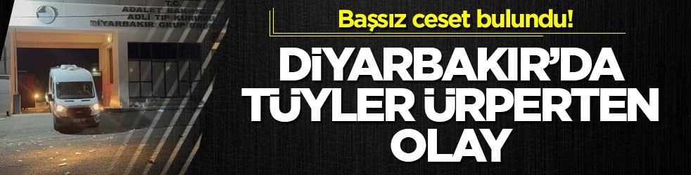 Başsız ceset bulundu! Diyarbakır’da tüyler ürperten olay