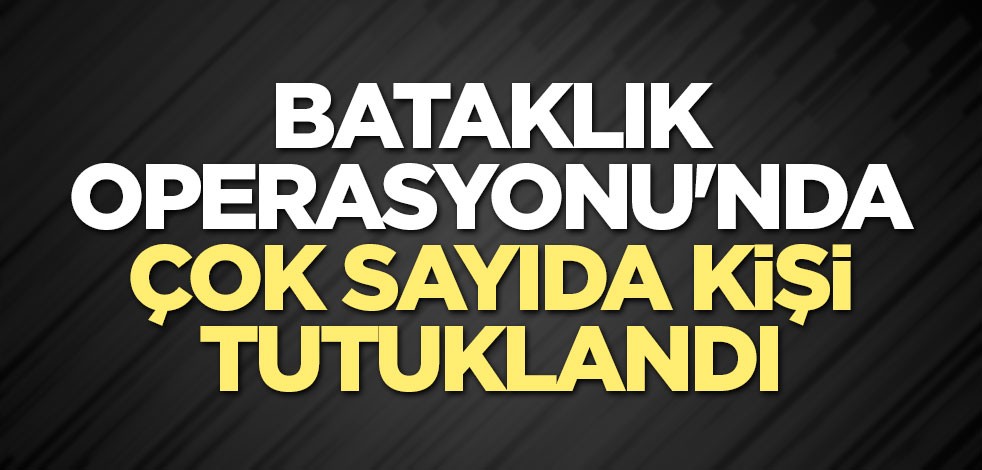 Bataklık Operasyonu'nda çok sayıda kişi tutuklandı