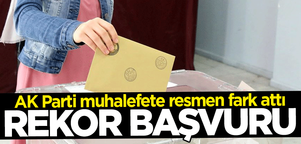 "Batan gemi" dedikleri AK Parti muhalefete resmen fark attı