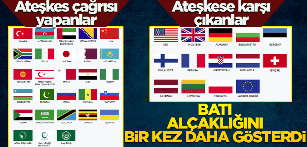Batı alçaklığını bir kez daha gösterdi