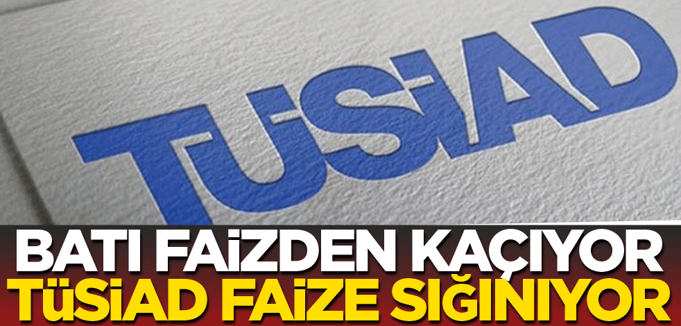 Batı faizden kaçıyor TÜSİAD faize sığınıyor