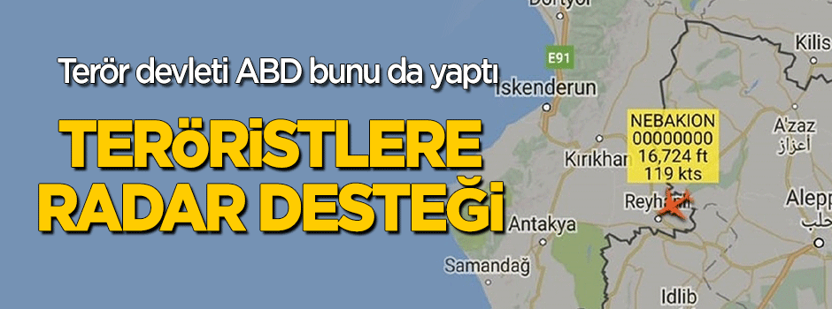 Batı’dan teröristlere radar desteği