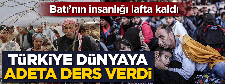 Batı'nın insanlığı lafta kaldı