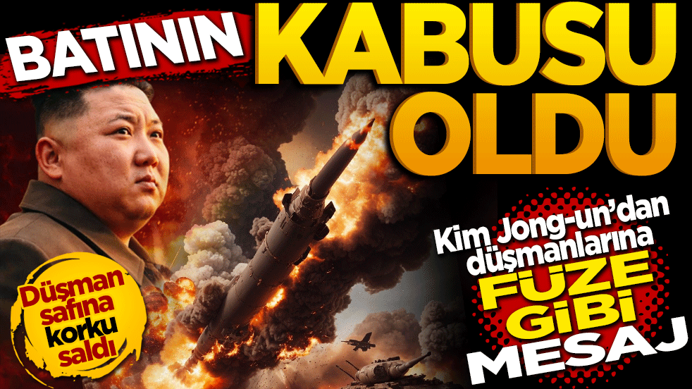 Batı’nın kâbusu oldu: Kim Jong-un’dan düşmanlarına füze gibi mesaj!