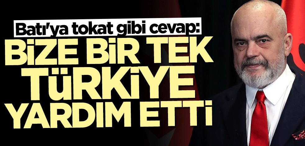 Batı'ya tokat gibi cevap: Bize bir tek Türkiye yardım etti