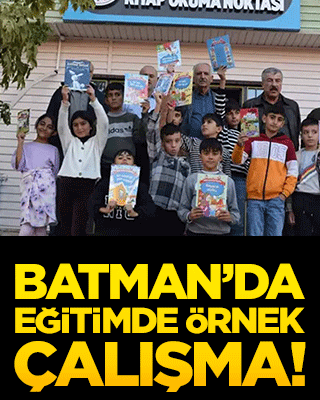 Batman’da eğitimde örnek çalışma! Okuma Noktası binlerce öğrenciye ulaştı