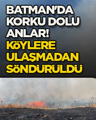 Batman'da korku dolu anlar! Yangın köylere ulaşmadan söndürüldü