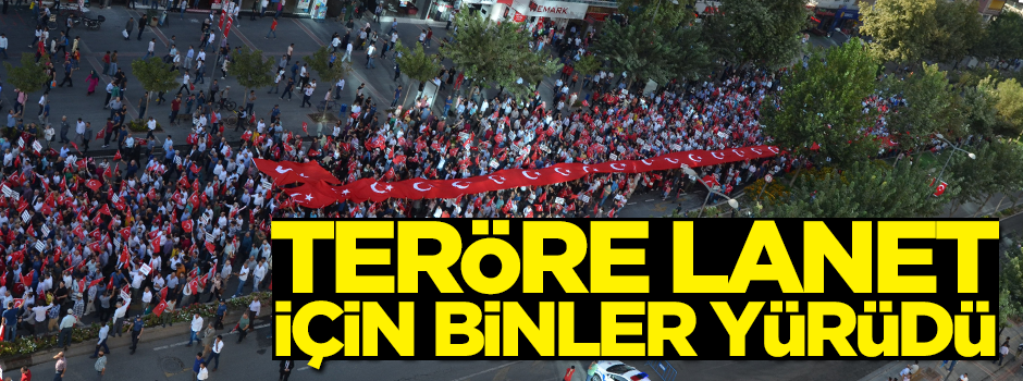 Batman'da teröre lanet yürüyüşü düzenlendi