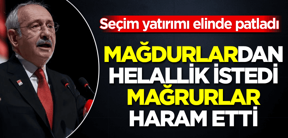 Bay Kemal'in "helalleşme" çıkışı elinde patladı! Evdeki bulgurdan da oldu