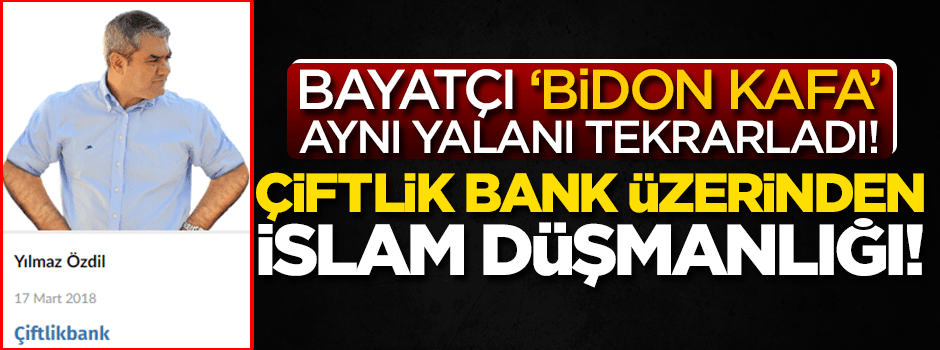 Bayatçı 'Bidon Kafa' aynı yalanı tekrarladı! Çiftlik Bank üzerinden...
