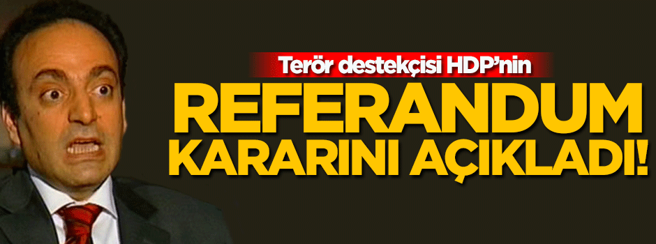 Baydemir, HDP'nin referandum kararını bir kez daha yineledi!