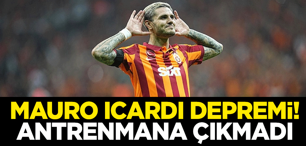 Bayern Münih maçı öncesi Galatasaray'da Mauro Icardi antrenmana çıkmadı!