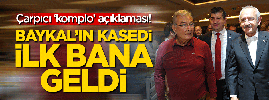 "Baykal'ın kaseti ilk bana gönderildi"