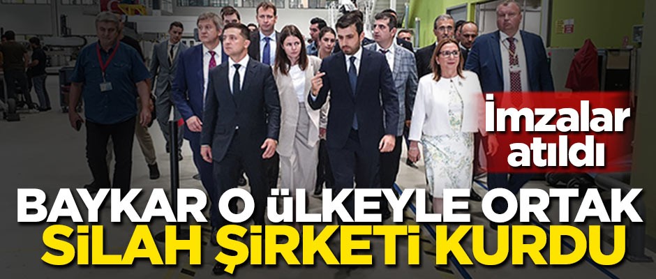 Baykar Savunma o ülkeyle ortak silah şirketi kurdu