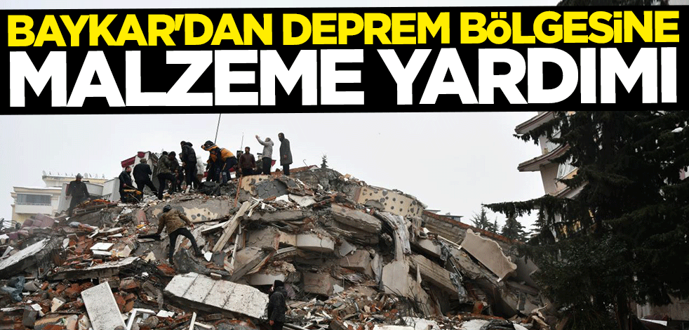 Baykar'dan deprem bölgesine malzeme yardımı