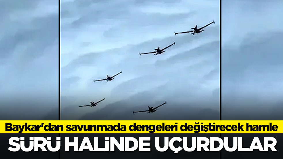 Baykar'dan savunmada dengeleri değiştirecek hamle: Sürü halinde uçurdular, gökyüzü resmen alev aldı