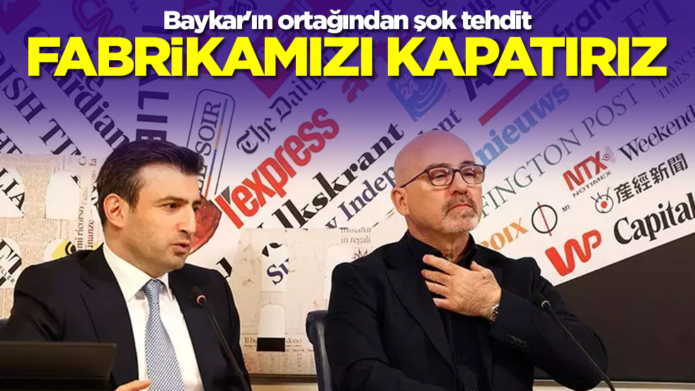 Baykar'ın ortağından şok tehdit: Fabrikamızı kapatırız