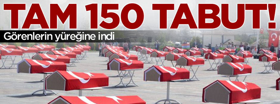 Bayrağa sarılı 150 tabutu gören insanlar şok oldu!