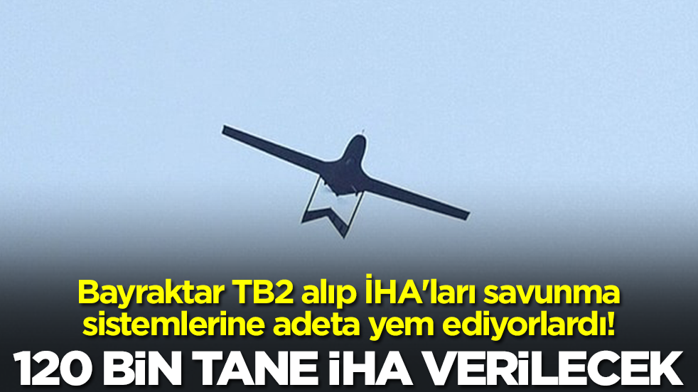 Bayraktar TB2 alıp İHA'ları savunma sistemlerine adeta yem ediyorlardı: 120 bin tane İHA verilecek