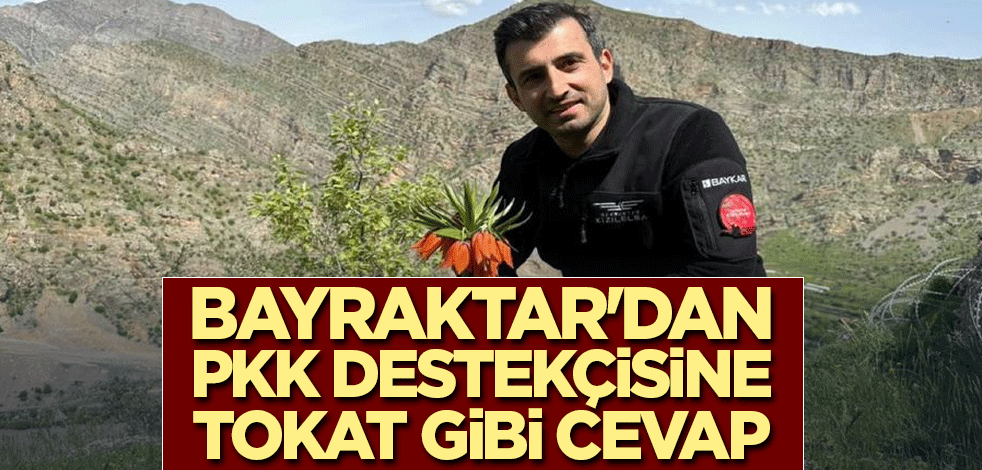 Bayraktar'dan PKK destekçisine Türkçe ve Kürtçe cevap