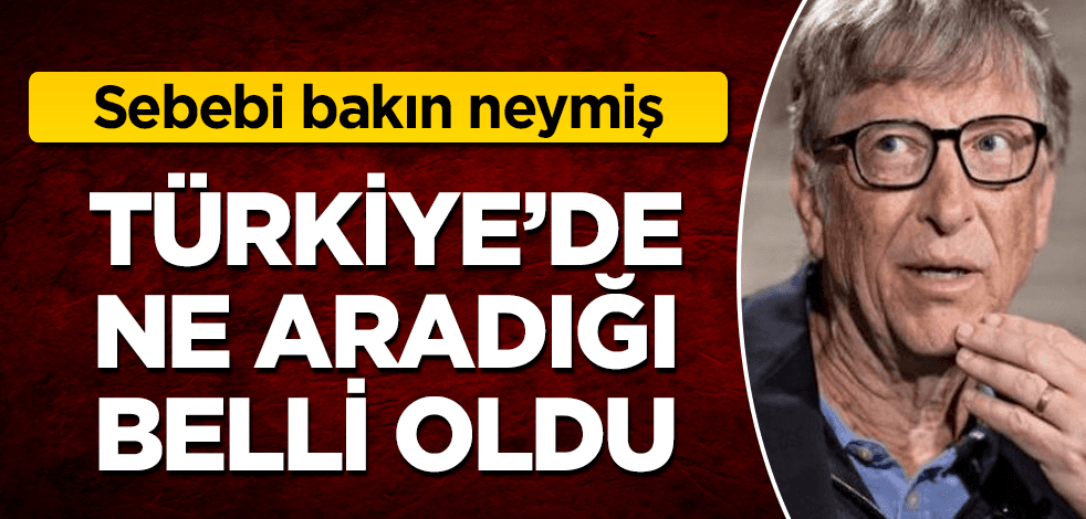 Bayram değil seyran değil, Gates Türkiye'ye niye geldi?