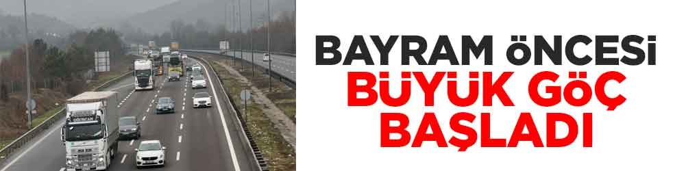 Bayram öncesi büyük göç başladı